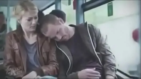 Watch blonde m. by fake sleeper on bus fresh Clips