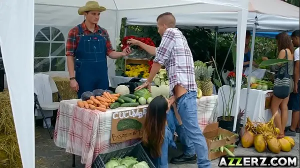Watch farmers wife Eva Lovia bangs in the market fresh Clips