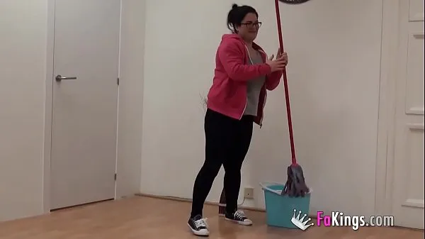 Watch Cleaning lady was tidying up our studios, but Julius was waiting for her fresh Clips