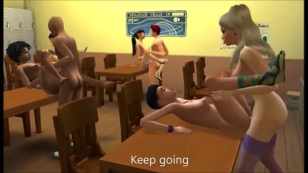 Titta på The Sims XXX In school färska klipp