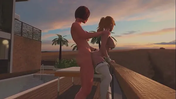 Titta på Redhead Shemale fucks Blonde Tranny - Anal Sex, 3D Futanari Cartoon Porno On the Sunset färska klipp