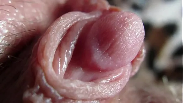 Watch Extreme close up on my huge clit head pulsating fresh Clips