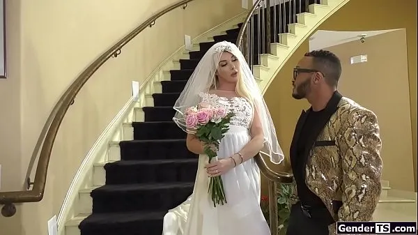 Watch Ts bride Aubrey Kate fuck wedding planner fresh Clips