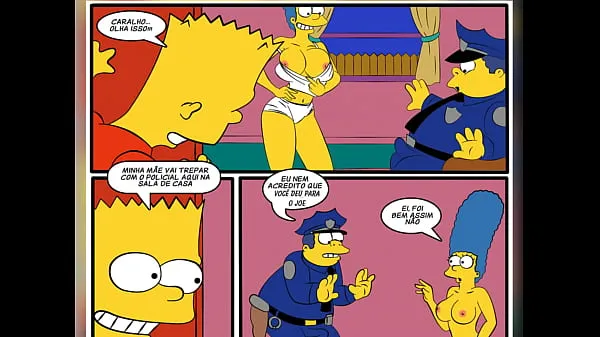 Titta på Comic Book Porn - Cartoon Parody The Simpsons - Sex With The Cop färska klipp