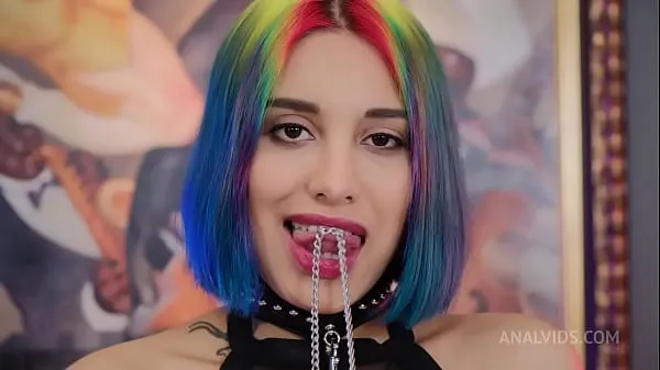 Obejrzyj Rainbow Teen Bitch Roxy Lips Vs Tough Nick Rock ! Deep anal balls, slaps, licking male ass, hard NRX074nowe klipy