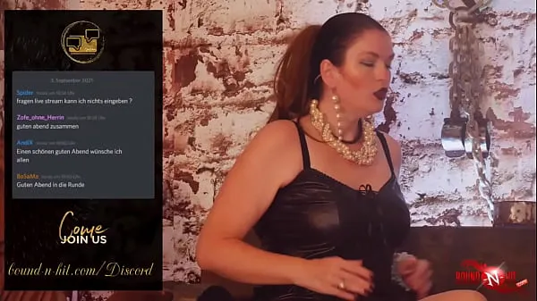 Assista a BoundNHit Discord Stream # 7 Fetish & BDSM Q&A with Domina Lady Julina clipes recentes