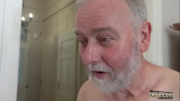 Watch White hair old man has sex with nympho teen that wants his cock insider her fresh Clips