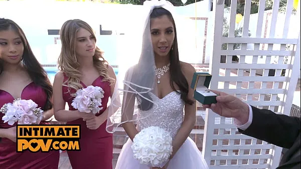 Se itsPOV - Wedding night fuck foursome with Gianna Dior, Kristen Scott and Jade Kush friske klip