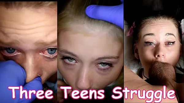 Tonton Teenage girls struggle with deepthroating dirty old man for the first time Klip baru