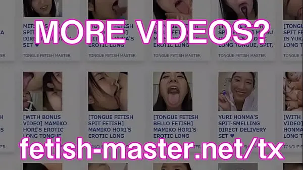 Titta på Japanese Asian Tongue Spit Fetish färska klipp