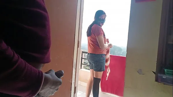 Watch Public Dick Flash Neighbor was surprised to see a guy jerking off but helped him XXX cum fresh Clips