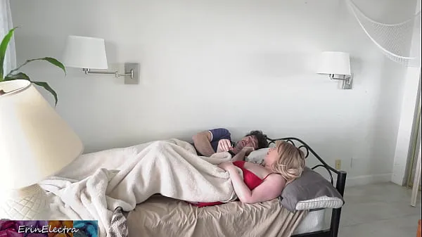Stepmom shares a single hotel room bed with stepson개의 새로운 클립 보기