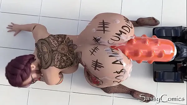 Katso Extreme Monster Dildo Anal Fuck Machine Asshole Stretching - 3D Animation tuoretta leikettä
