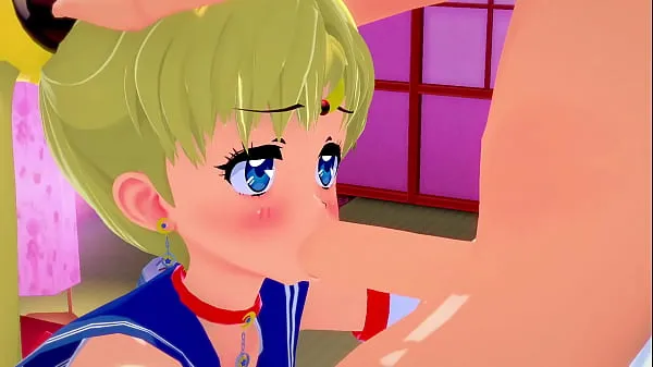Watch Horny Student Sailor Moon Passionately Sucks Dick l 3D SFM hentai uncensored fresh Clips