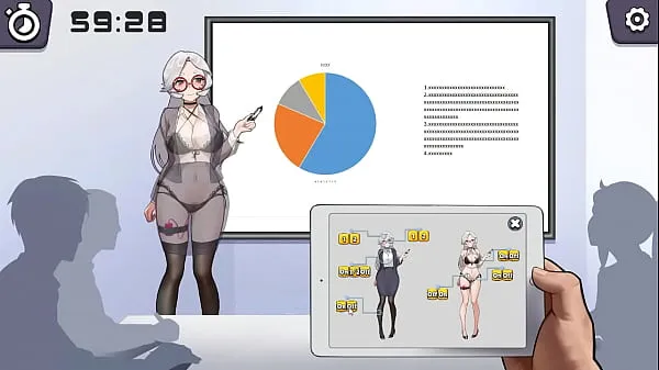 ดู Silver haired lady hentai using a vibrator in a public lecture new hentai gameplay คลิปใหม่ๆ