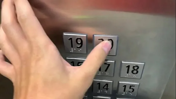 Watch Sex in public, in the elevator with a stranger and they catch us fresh Clips