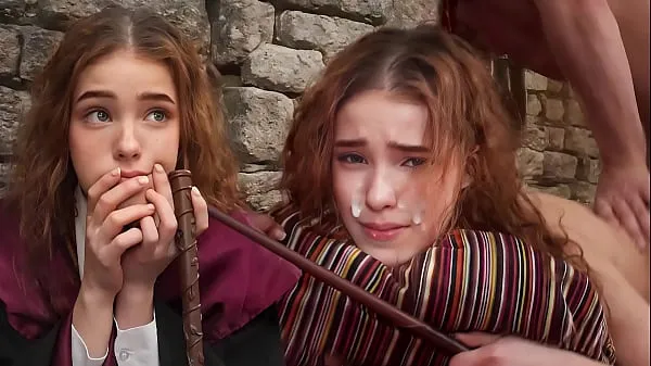 Tonton ERECTO ! - Hermione´s First Time Struggles With A Spell - NoLube Klip baru