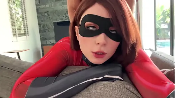 Obejrzyj Rough Sex and Deepthroat till Facial with Elastigirl from The Incredibles POV - Hot Cosplaynowe klipy